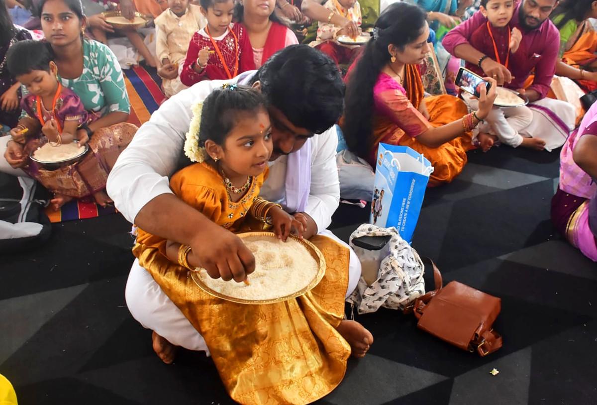 RVK – Hulimangala Conducted Aksharabhyasa Ceremony (28)