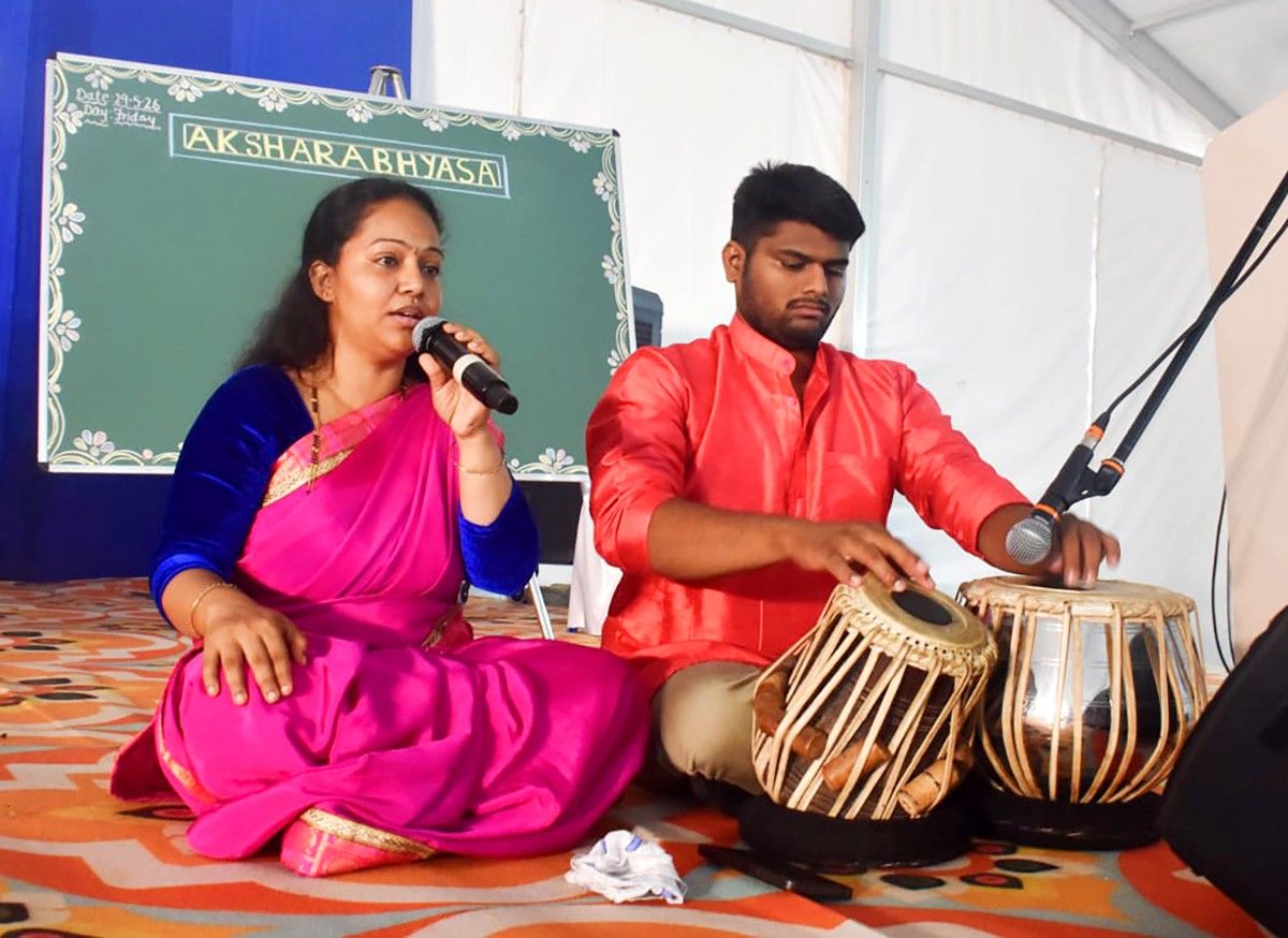 RVK – Hulimangala Conducted Aksharabhyasa Ceremony (5)