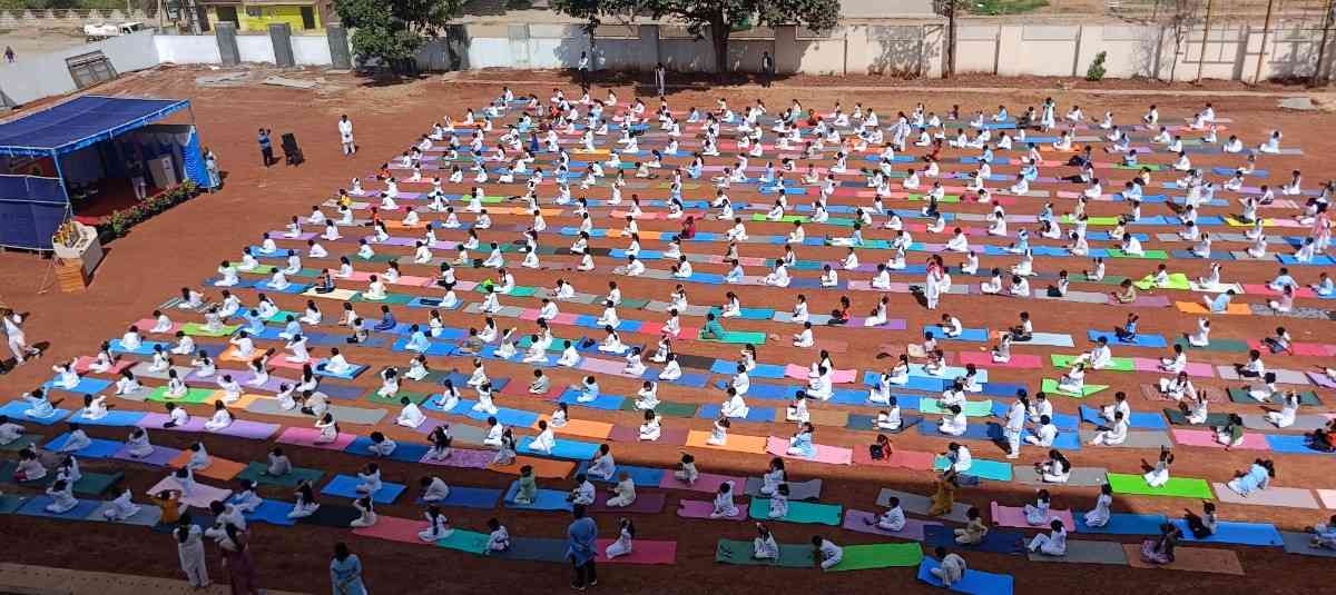 The 12th International Yoga Day Observes in RVK - Hulimangala (11)