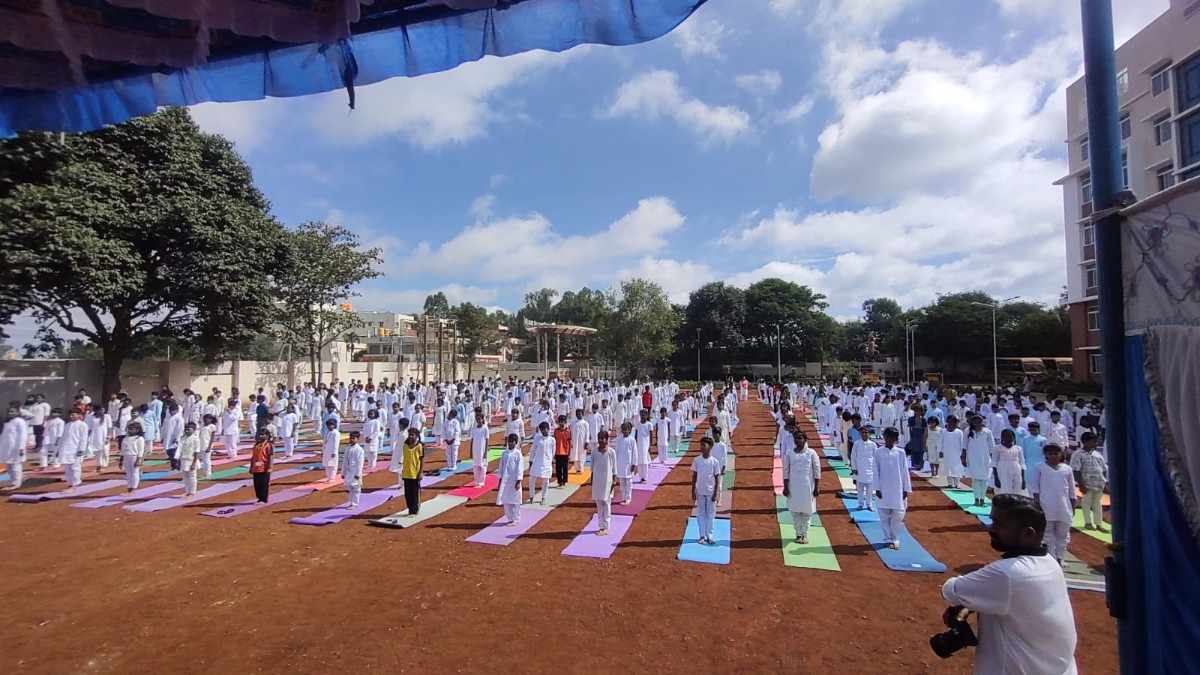 The 12th International Yoga Day Observes in RVK - Hulimangala (19)
