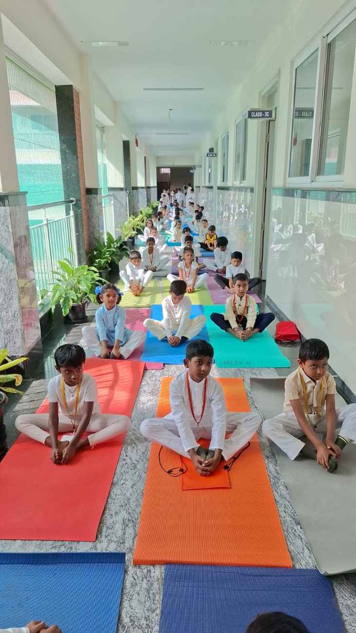 The 12th International Yoga Day Observes in RVK - Hulimangala (21)
