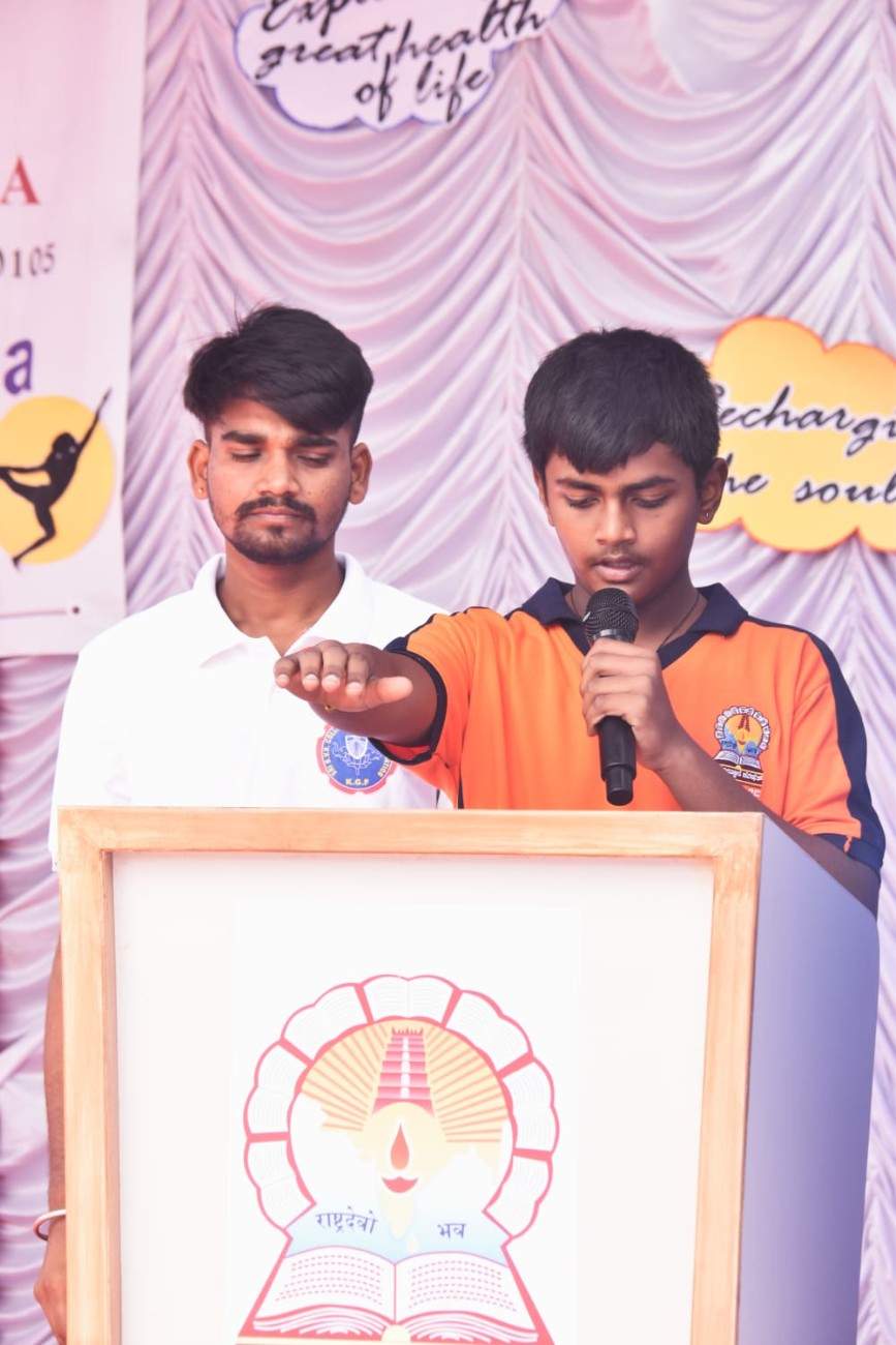 The 12th International Yoga Day Observes in RVK - Hulimangala (22)
