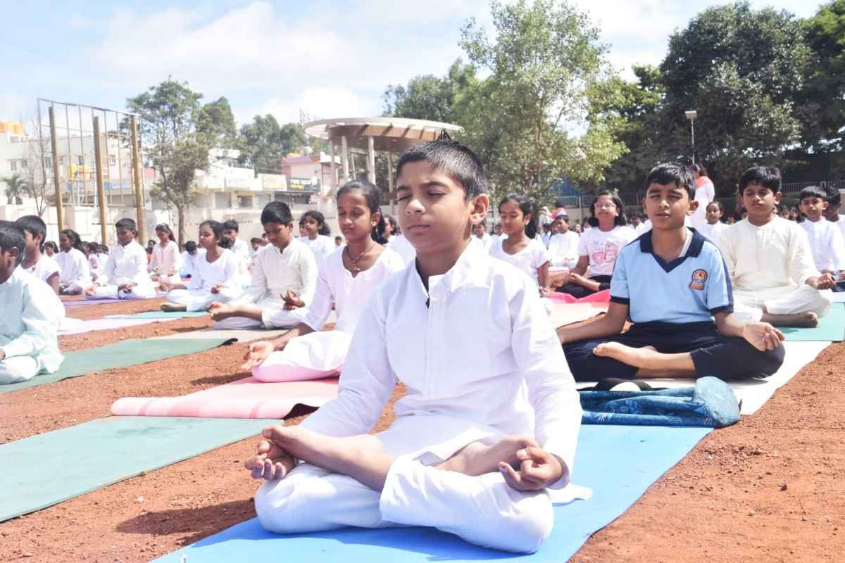 The 12th International Yoga Day Observes in RVK - Hulimangala (25)