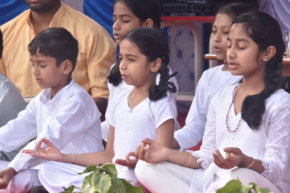 The 12th International Yoga Day Observes in RVK - Hulimangala (27)