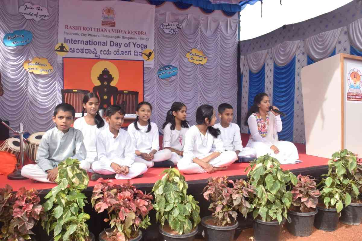 The 12th International Yoga Day Observes in RVK - Hulimangala (35)
