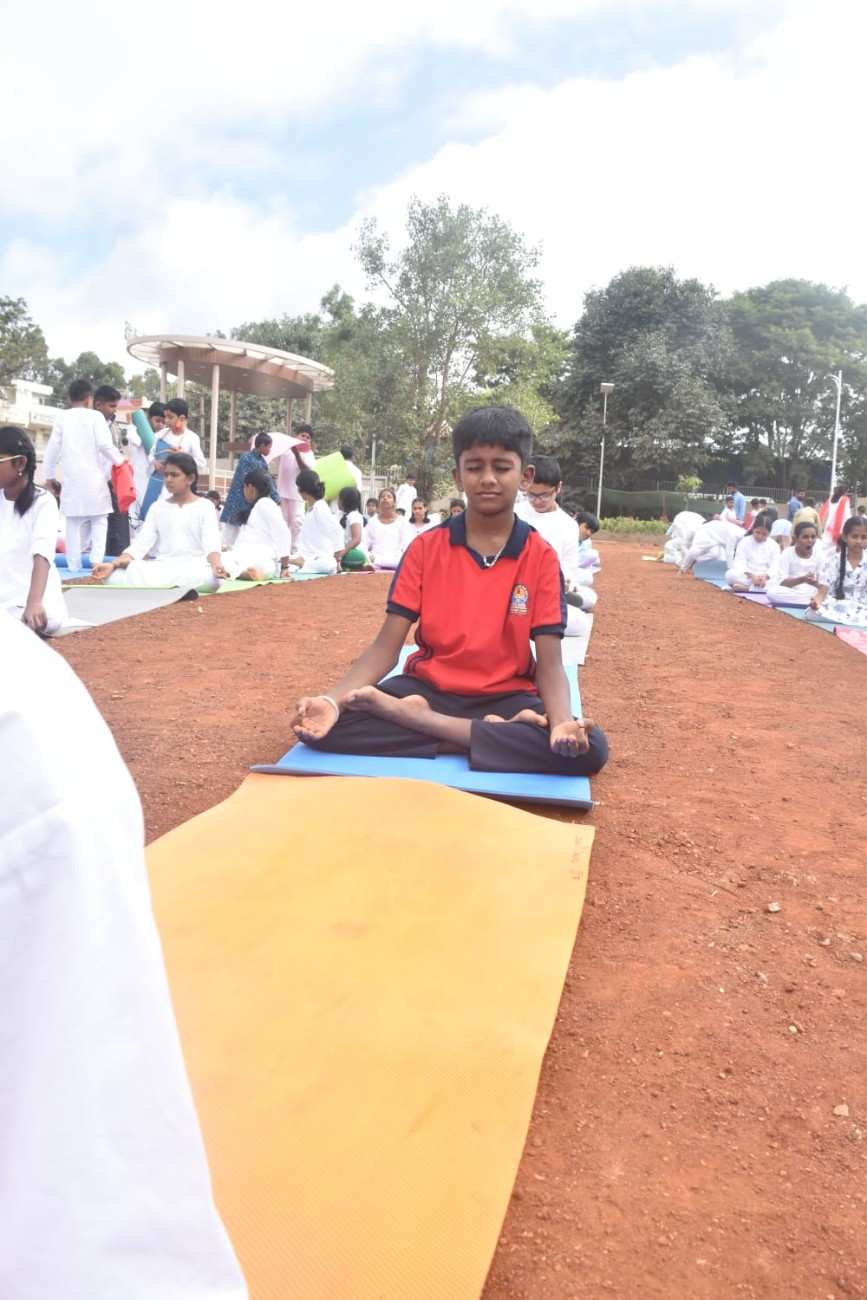 The 12th International Yoga Day Observes in RVK - Hulimangala (37)