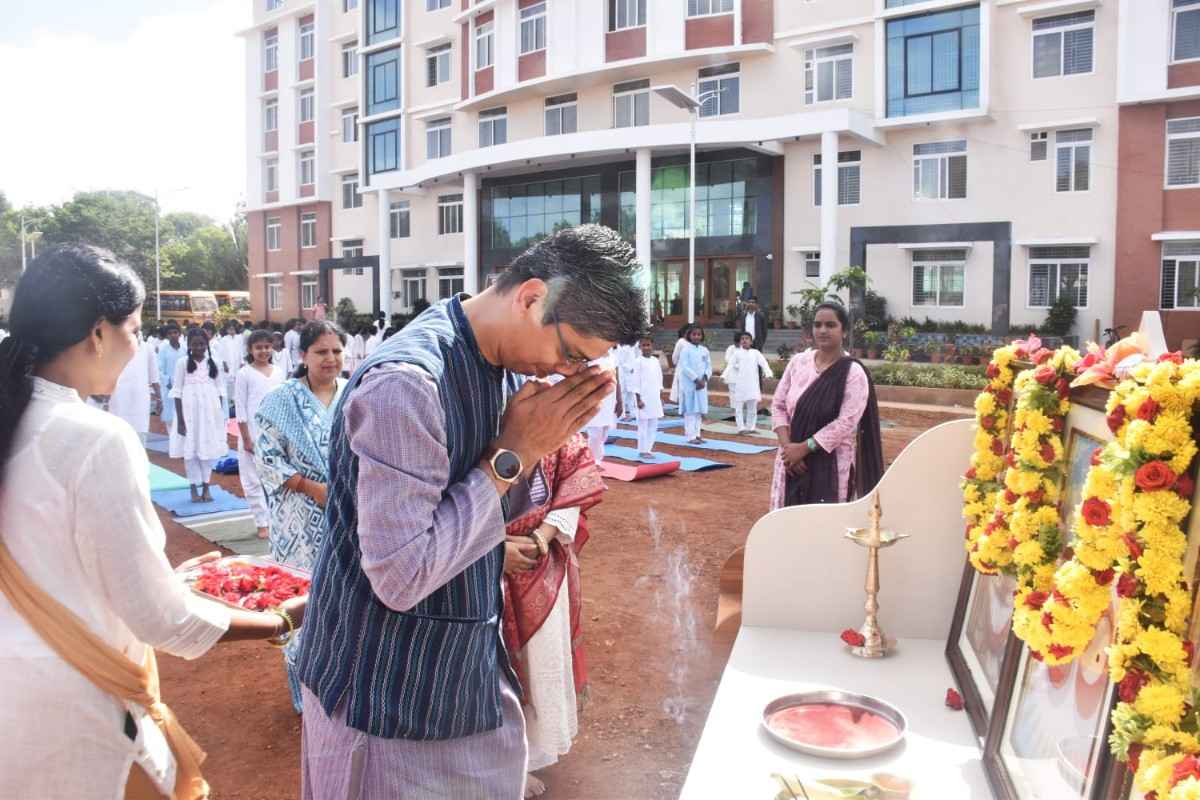 The 12th International Yoga Day Observes in RVK - Hulimangala (40)
