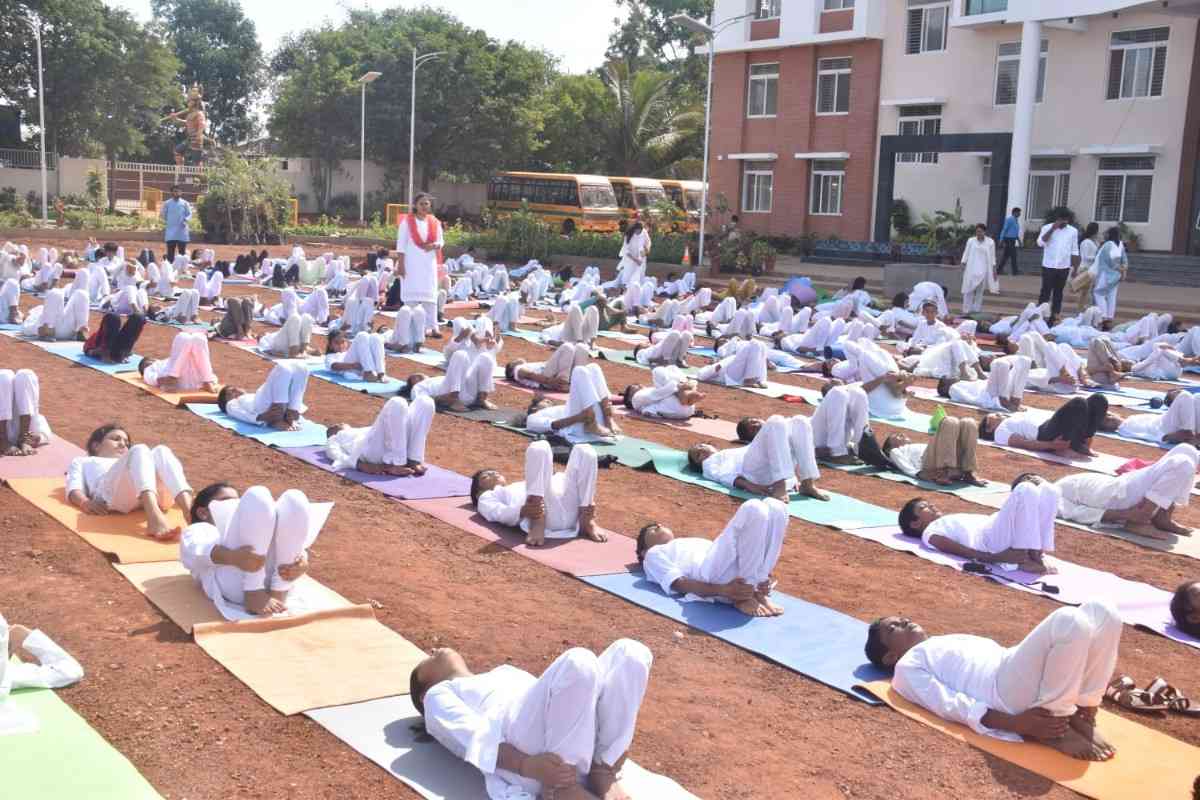 The 12th International Yoga Day Observes in RVK - Hulimangala (44)