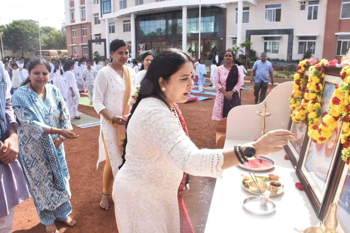 The 12th International Yoga Day Observes in RVK - Hulimangala (56)