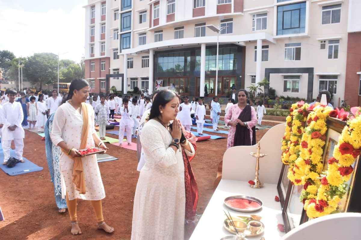 The 12th International Yoga Day Observes in RVK - Hulimangala (57)