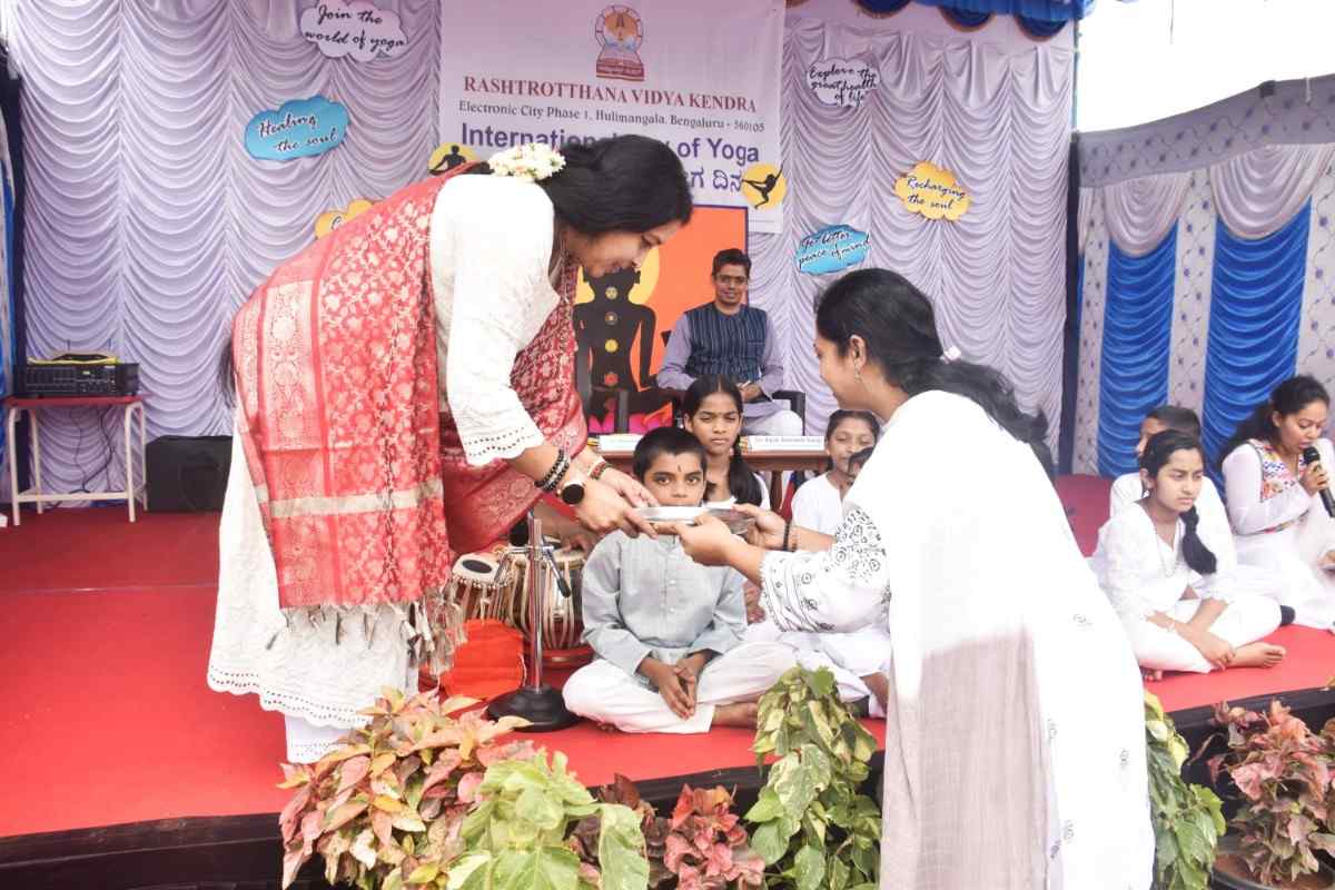 The 12th International Yoga Day Observes in RVK - Hulimangala (59)