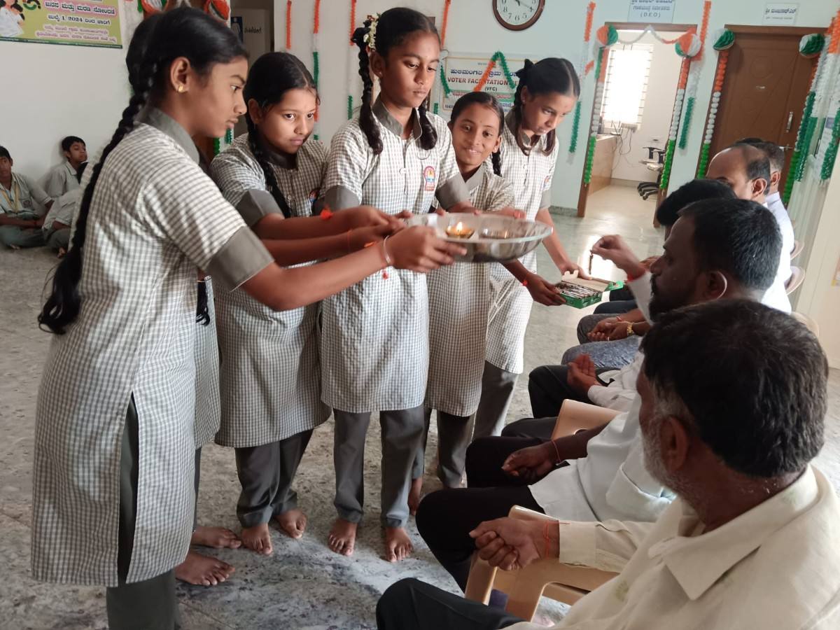 Raksha Bandhan Celebrated at RVK - Hulimangala (14)