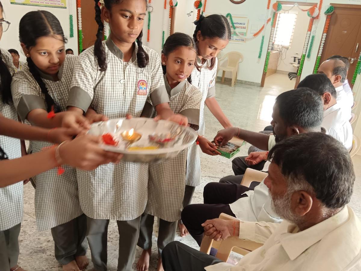 Raksha Bandhan Celebrated at RVK - Hulimangala (9)