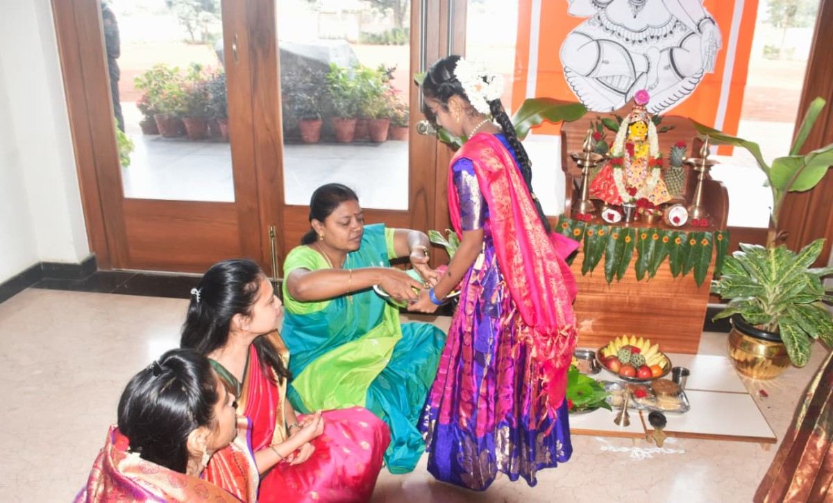 Varamahalakshmi Vrat Celebrated at RVK - Hulimangala (1)