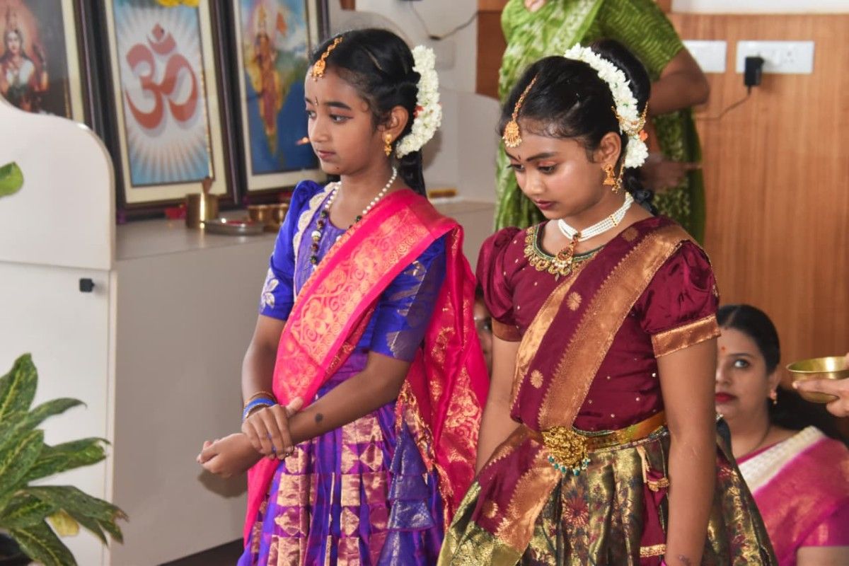 Varamahalakshmi Vrat Celebrated at RVK - Hulimangala (10)