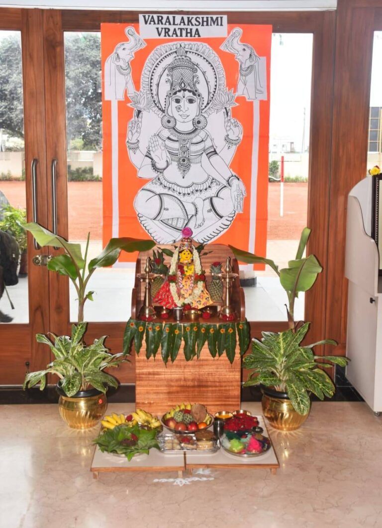 Varamahalakshmi Vrat Celebrated at RVK - Hulimangala (12)