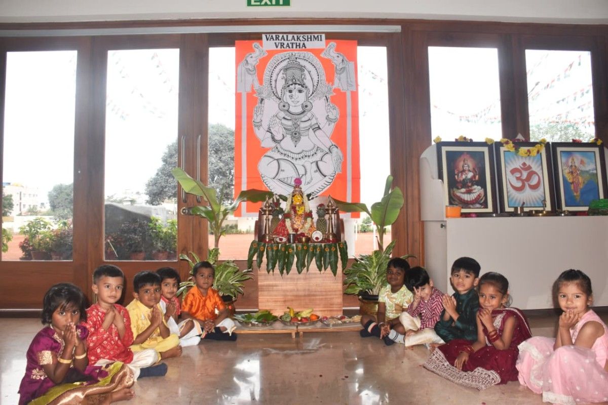 Varamahalakshmi Vrat Celebrated at RVK - Hulimangala (4)