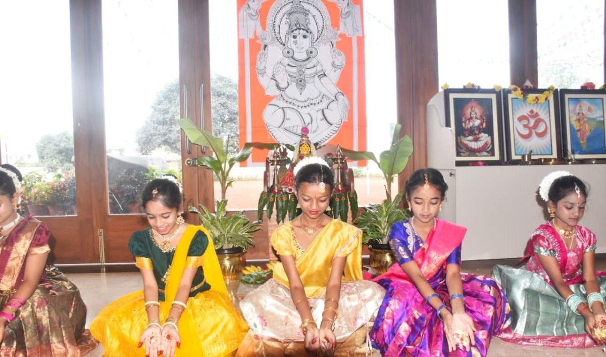 Varamahalakshmi Vrat Celebrated at RVK - Hulimangala (6)