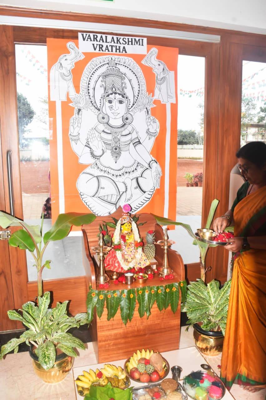 Varamahalakshmi Vrat Celebrated at RVK - Hulimangala (8)